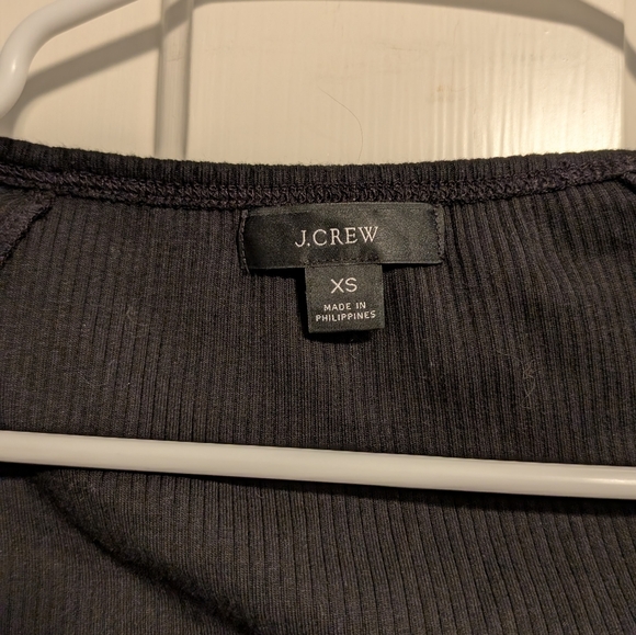 J. Crew tie front ribbed vintage tee - Picture 3 of 4